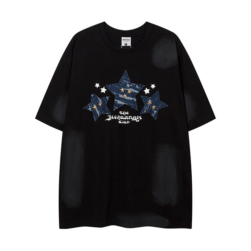 1990 Fashion T-Shirt Pentagram Short Sleeve T