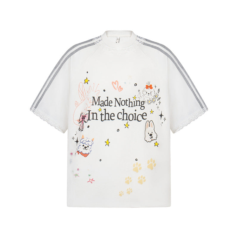 Hip Hop Shirts For Boys Short Sleeve T-Shirt Vintage Loose Top