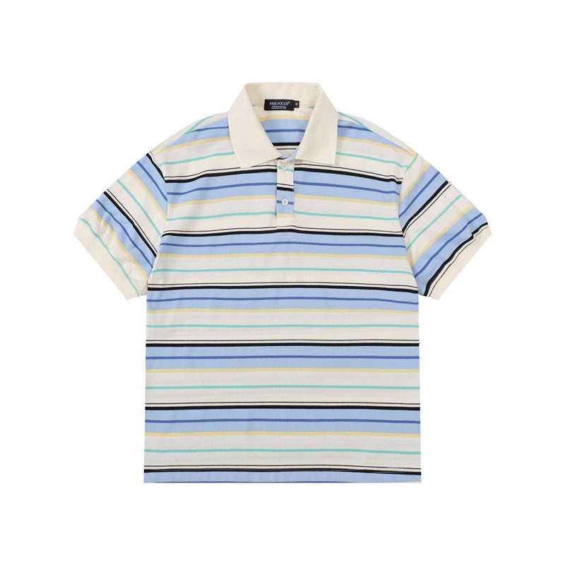 Casual Street Wear Vintage Loose Casual Loose POLO Shirt Top