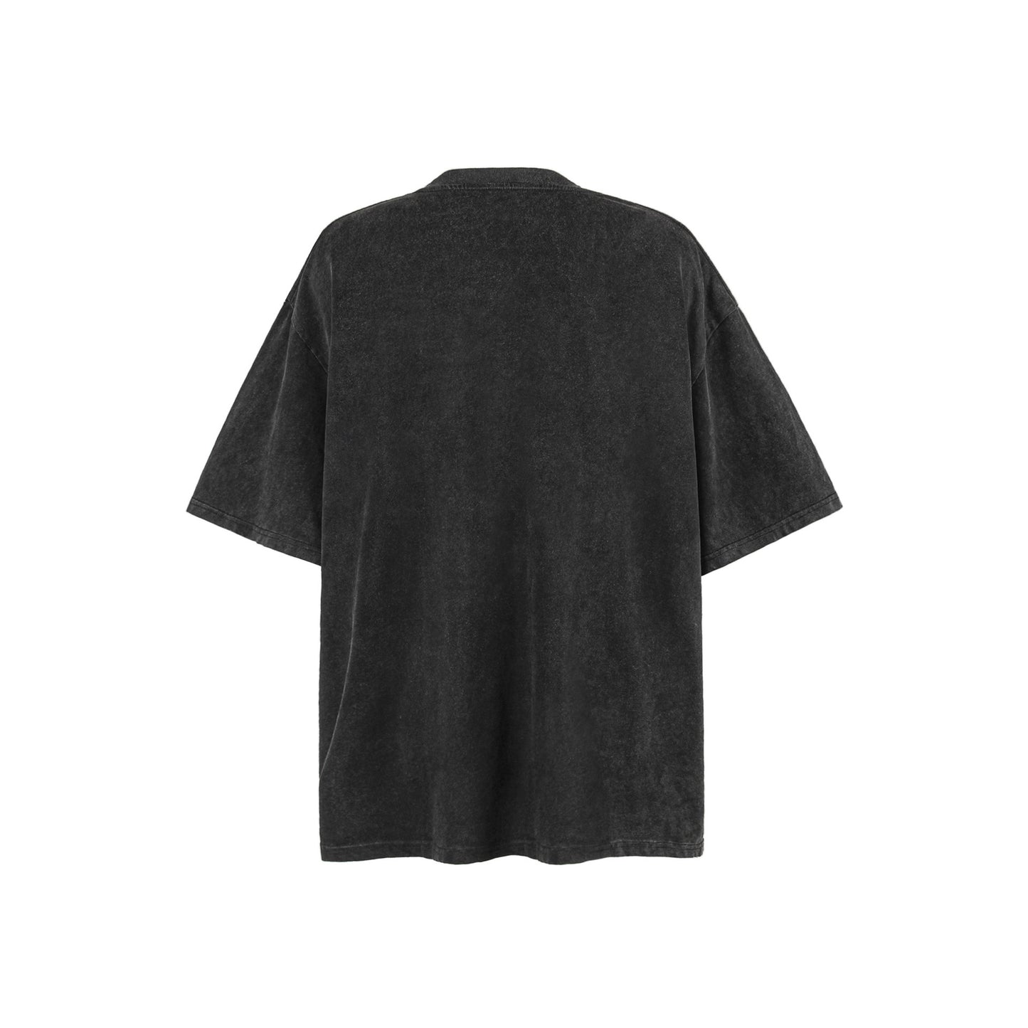 Mens Vintage Print T-Shirts Washed and Old Short Sleeve T-Shirts