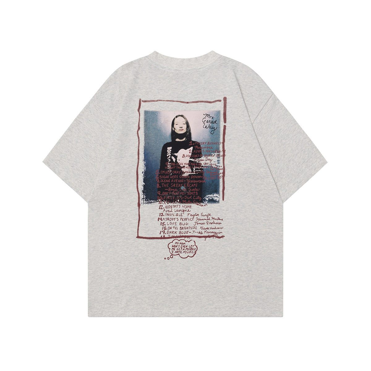 Unisex T-shirts Street Vintage Character Pattern Men's Loose Short Sleeve T-Shirt
