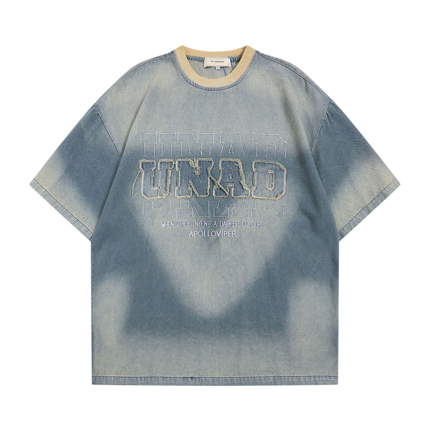 1990 Fashion T-Shirt Embroidery Short Sleeve