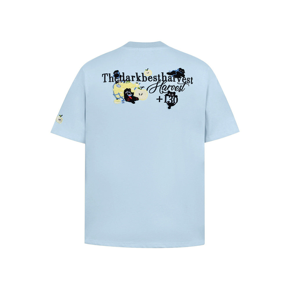 Nostalgia T Shirts Crew Neck Loose Short Sleeve T-Shirt