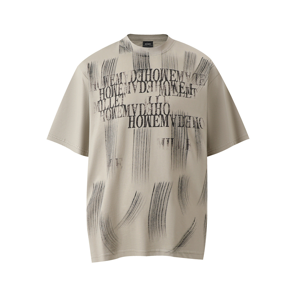 60s Style T Shirts Graffiti Print Short Sleeve T