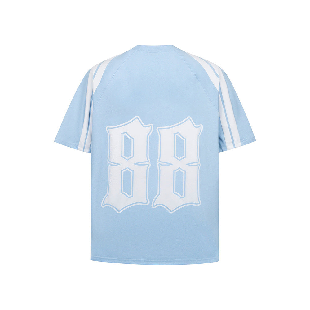 New York Hip Hop Style Alphabet Short Sleeve T-Shirt Summer Loose Top