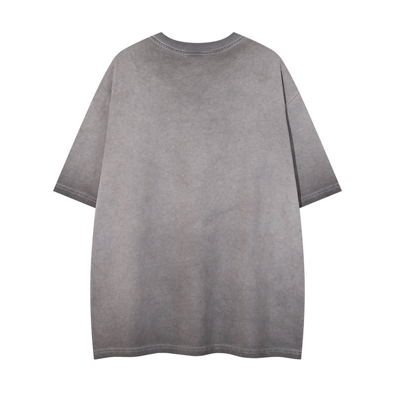 Y2K mens shirt vintage T-shirt short sleeve casual loose