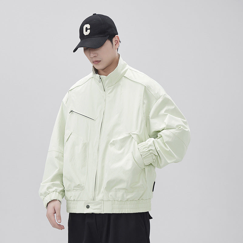 Men T-shirts loose jacket spring and autumn top