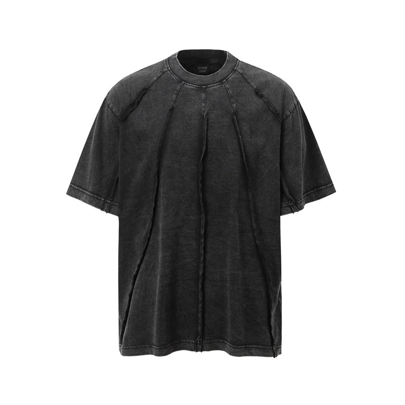 Camisas Retros Tie-Dye Old Short Sleeve T-Shirt