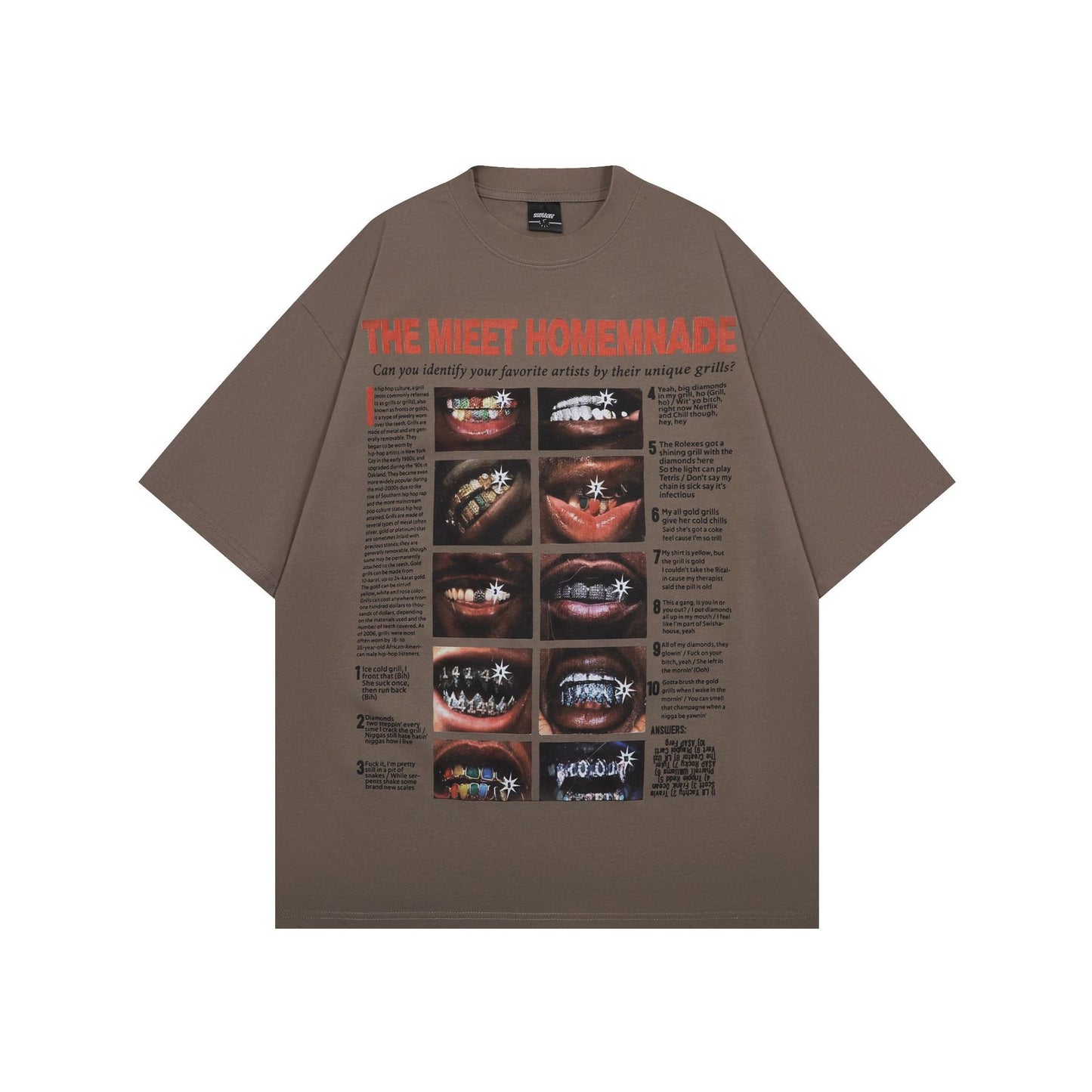 Hip hop shirt summer vintage print short sleeve t-shirt