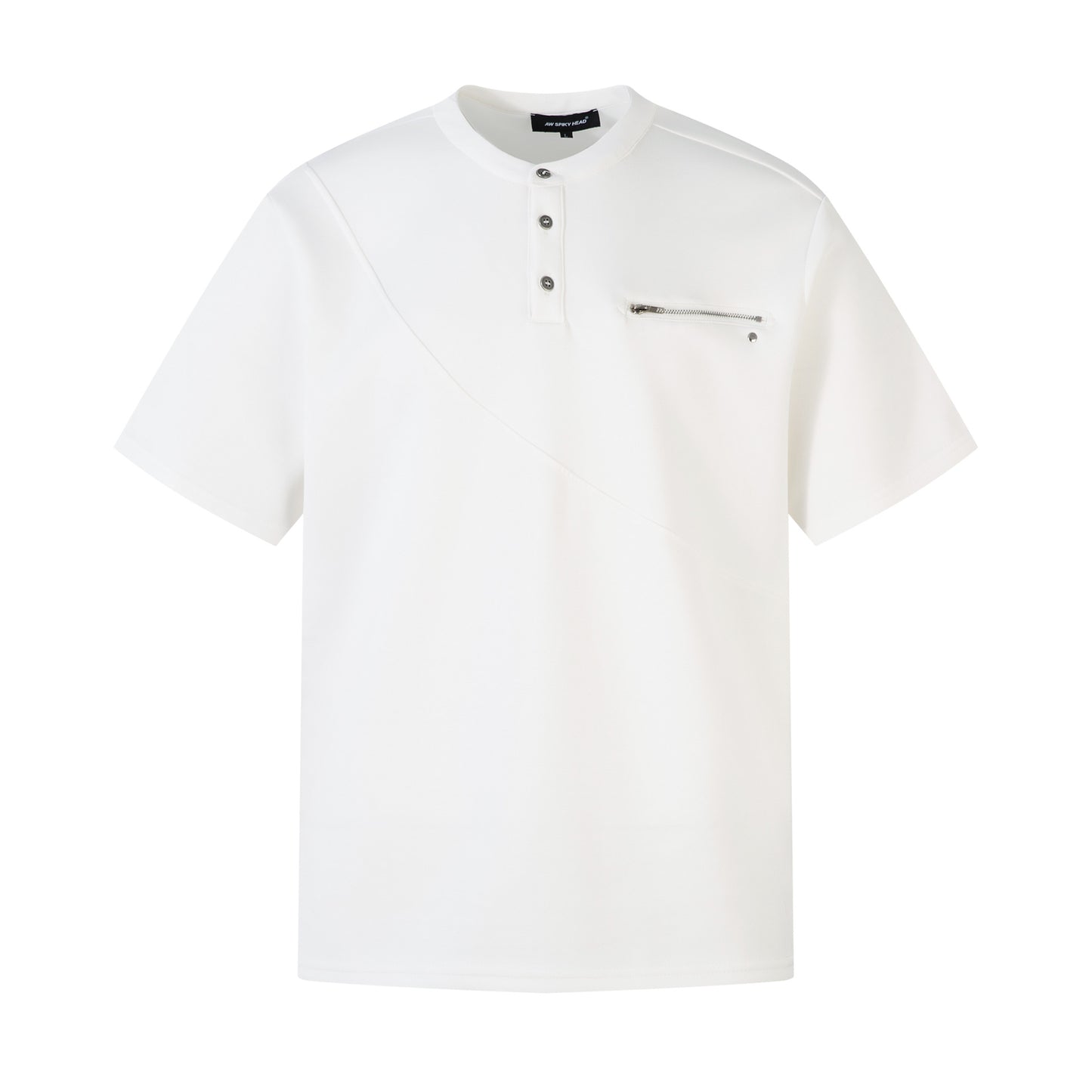 Ye T Shirt Summer Zipper T-Shirt Short Sleeve