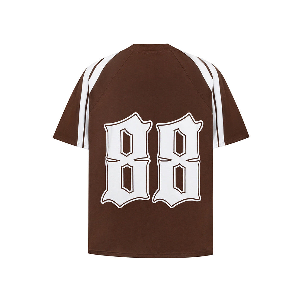New York Hip Hop Style Alphabet Short Sleeve T-Shirt Summer Loose Top