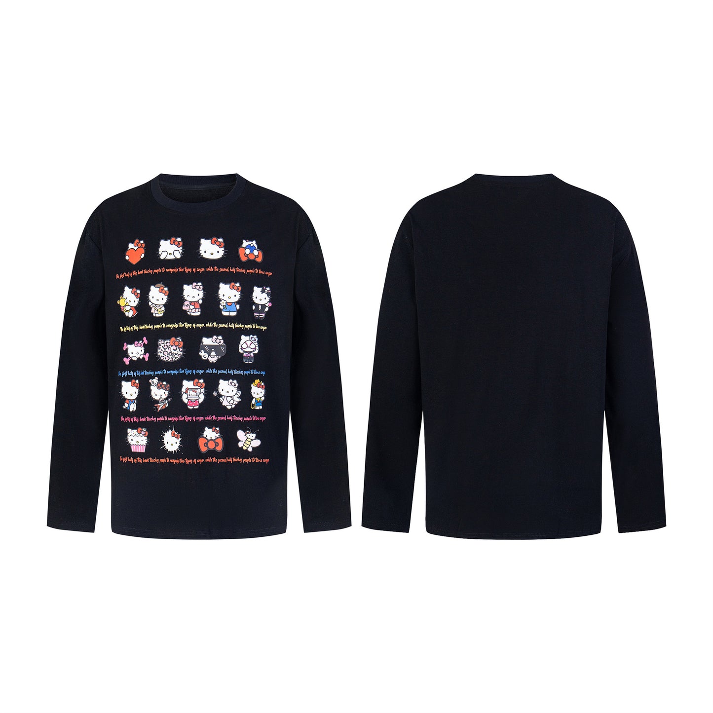 New York Hip Hop Style Long Sleeve T-Shirt Autumn Crew Neck Loose Casual Top