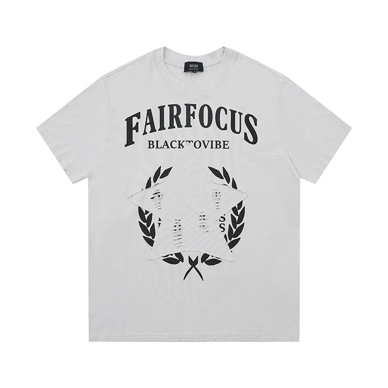 Marcas De Streetwear Loose Crew Neck Short Sleeve T-Shirt