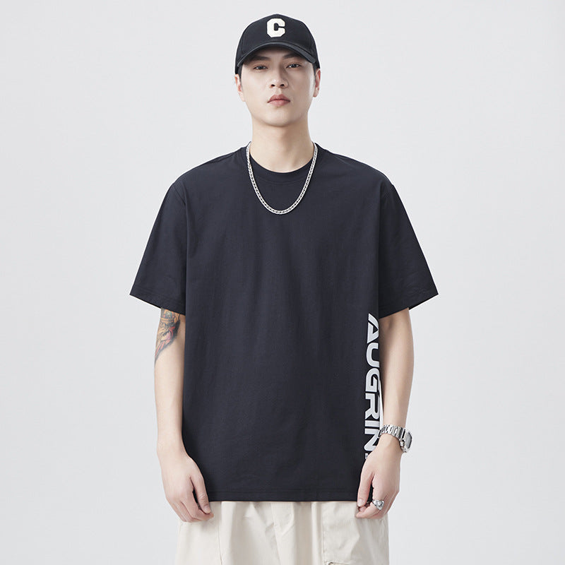 Mens T-shirts Summer Print Short Sleeves Loose