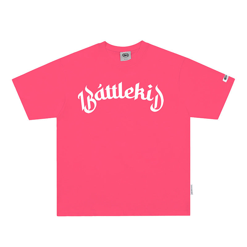 Vintage T Shirts Hip Hop Letter Print Short Sleeve T-Shirt Summer Loose