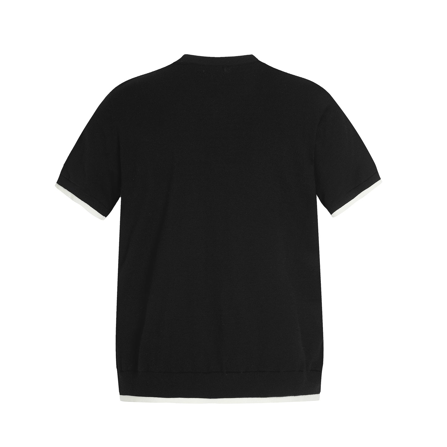 Casual Street Wear Vintage Grey Knitted T-Shirt Short Sleeve Cleanfit Half Sleeve