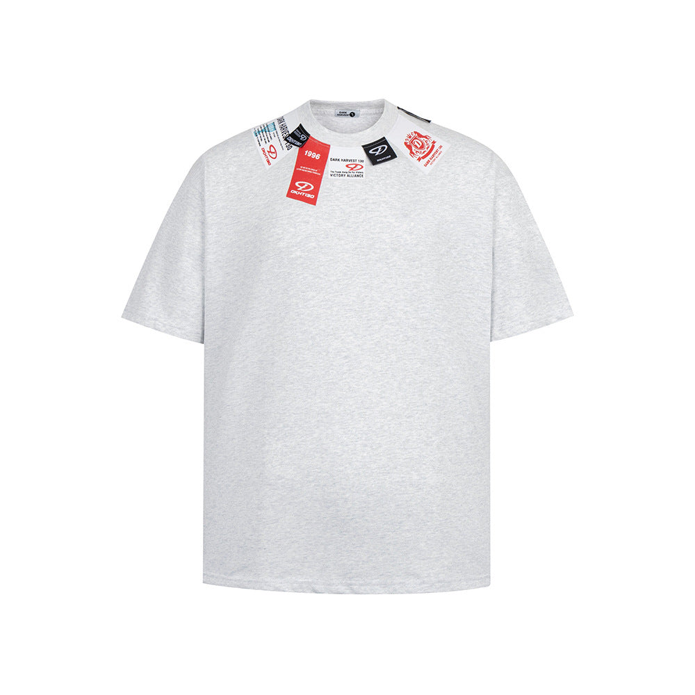 Nostalgia T Shirts Vintage Short Sleeve T-Shirt Crew Neck Top