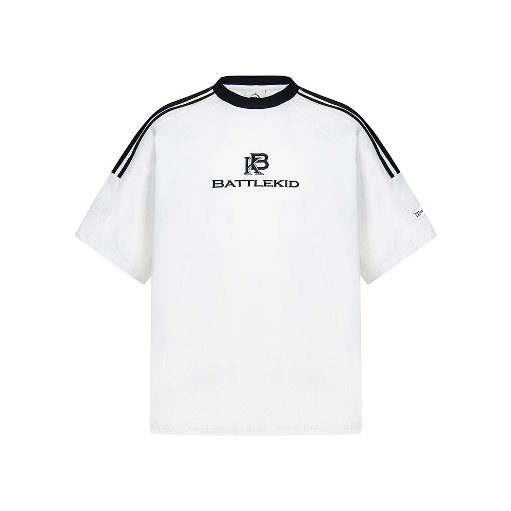 Vintage Usa Shirt Vintage Weaving Embroidered Summer Short Sleeve T-Shirt