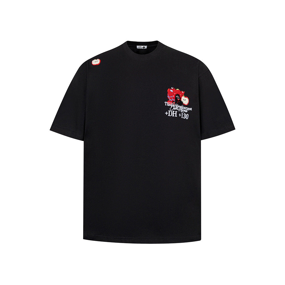 Nostalgia T Shirts Crew Neck Loose Short Sleeve T-Shirt