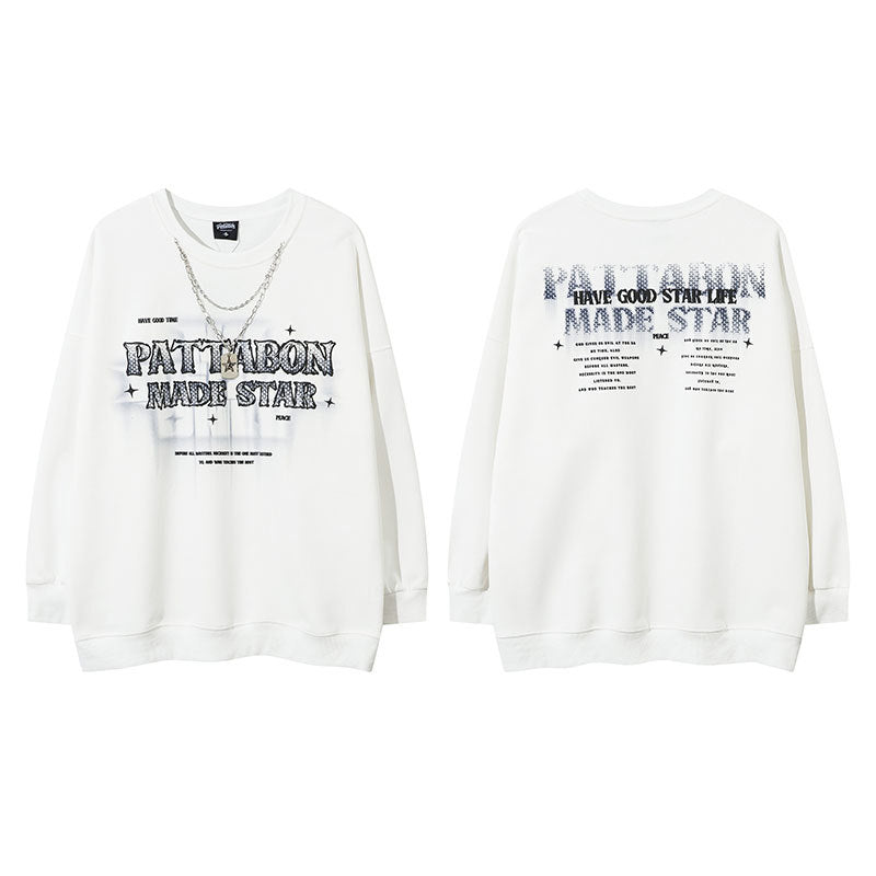 Marcas De Streetwear Autumn Long Sleeve T-Shirt Loose Crew Neck Vintage Top