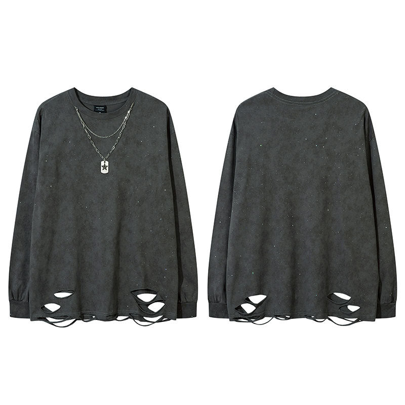 Marcas De Streetwear Vintage Long Sleeve T-Shirt Loose Top
