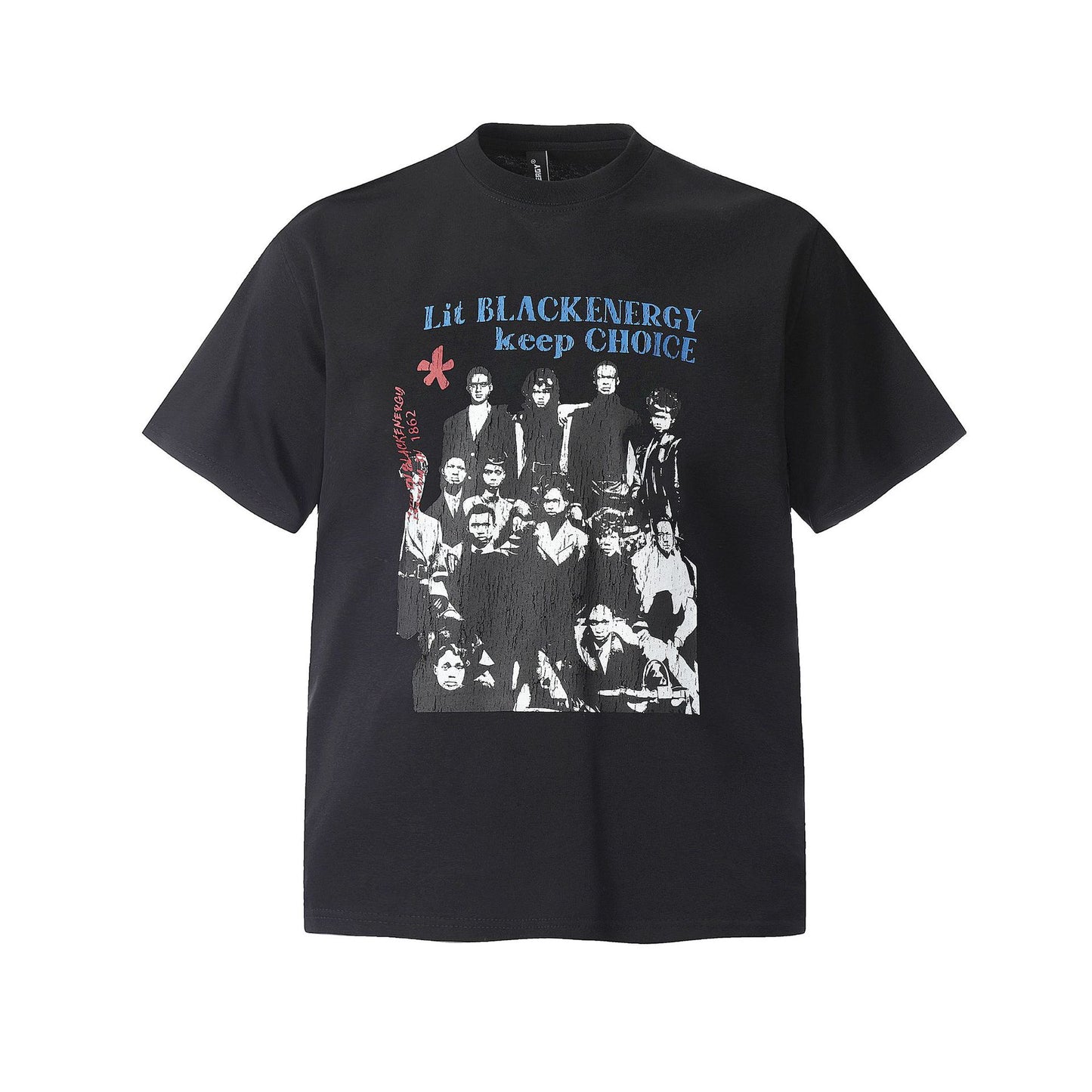 Retro Style Shirt For Men Summer Vintage Character Print Short Sleeve T-Shirt