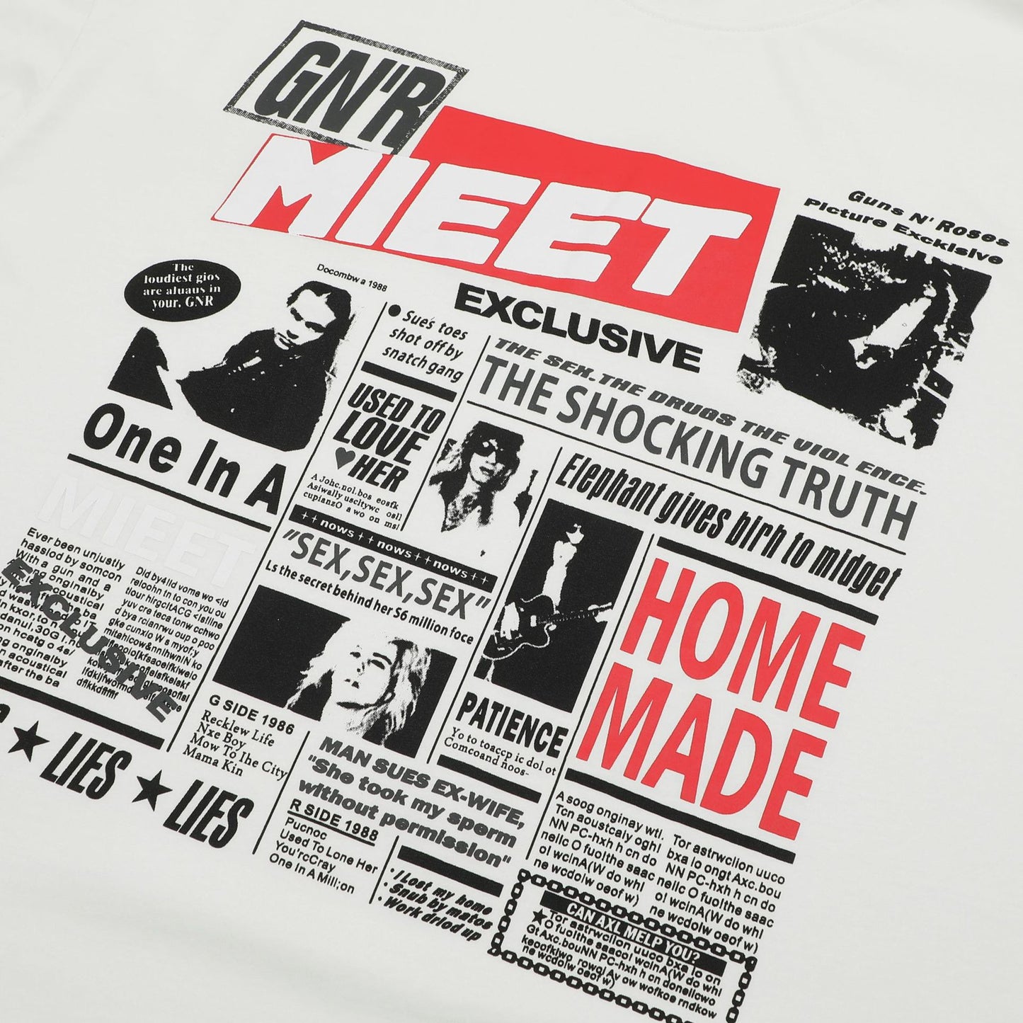 1990 Fashion T-Shirt Short Sleeve Loose