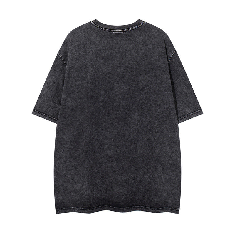 Y2K mens shirt vintage T-shirt short sleeve casual loose