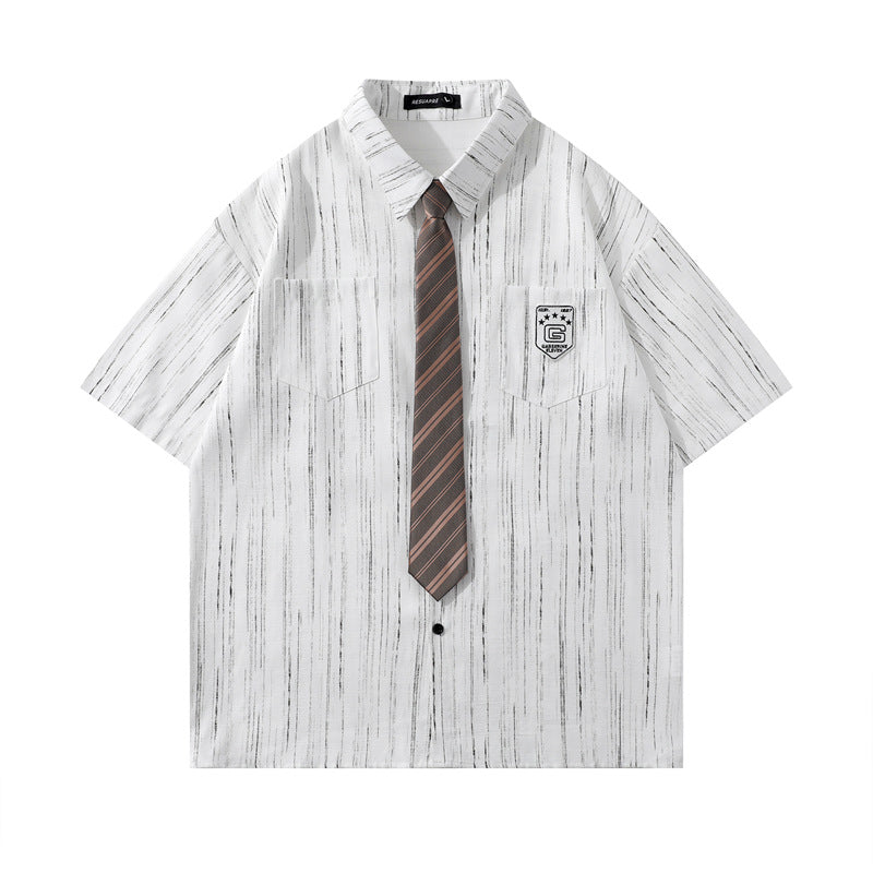 Y2k mens shirt vintage casual shirt