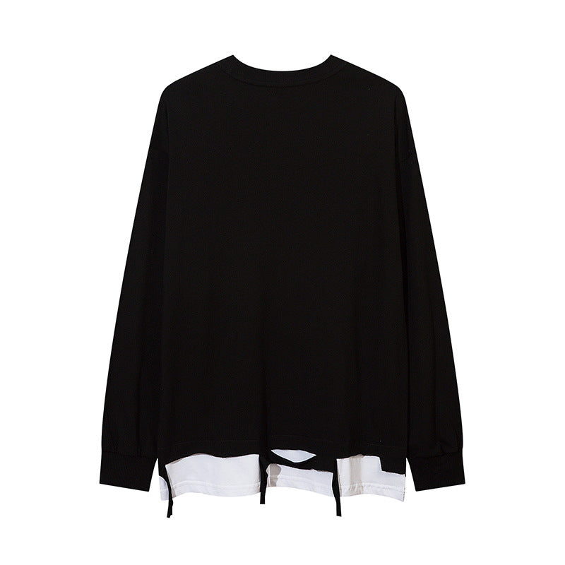 Vintage T Shirts Hip Hop Vintage Long Sleeve T-Shirt Loose Top