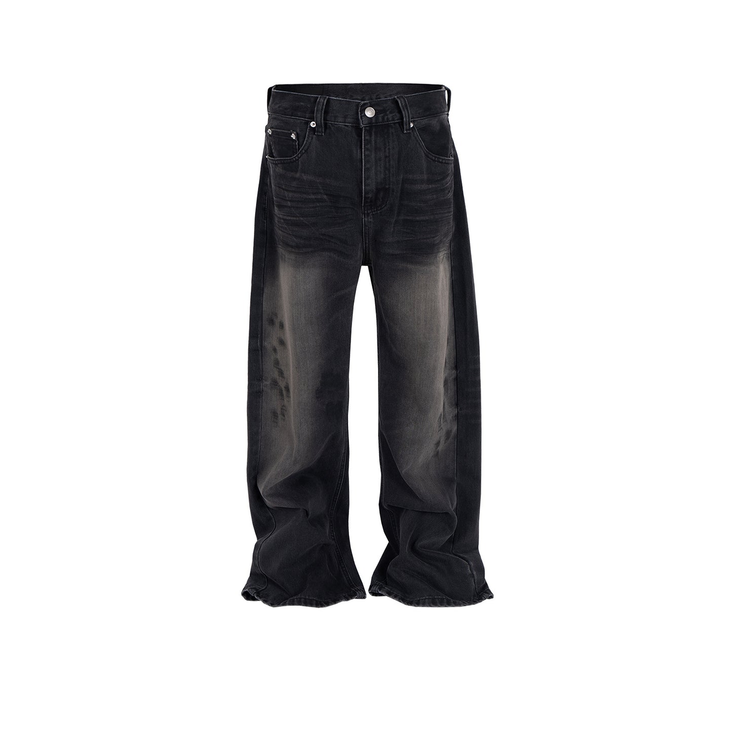 Rock Revival Jeans Vintage Hip Hop Make Old Denim Straight Pants Trousers