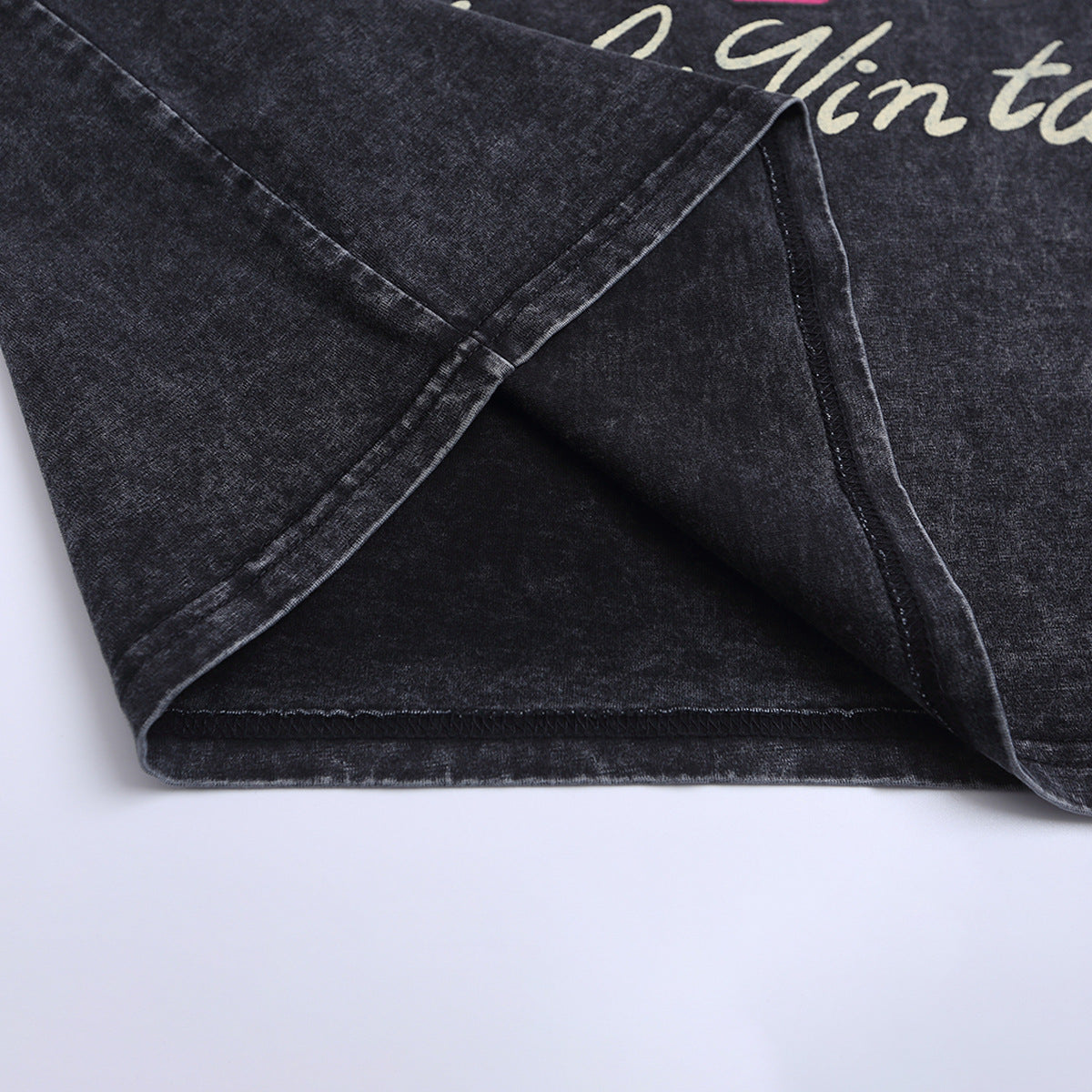Ye T Shirt Summer Retro T-Shirt Loose Wash Old Graffiti