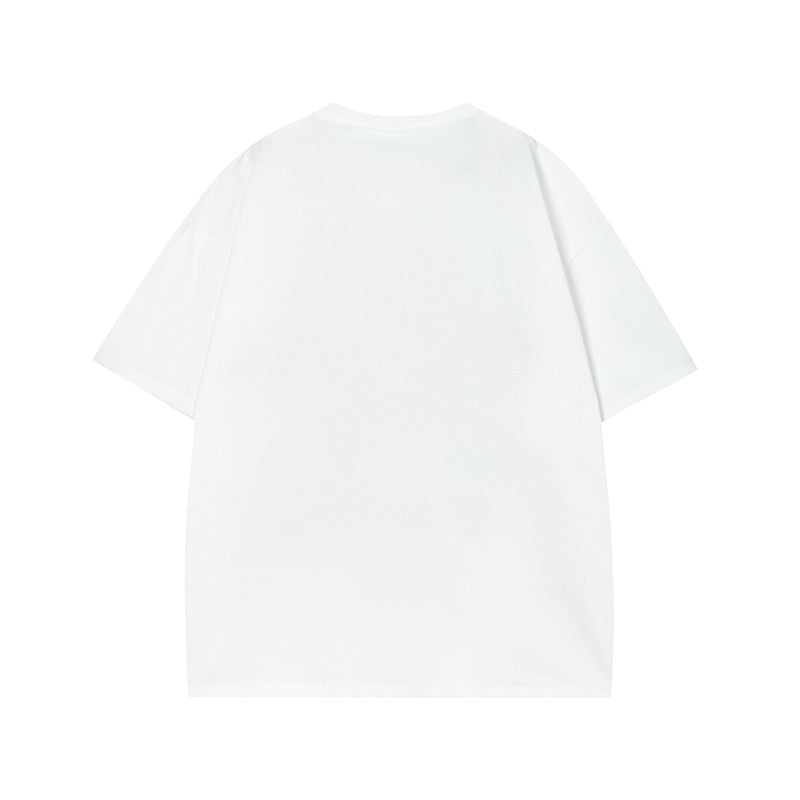 Vintage Tišö Rt Vintage Love Printed Short Sleeve T-Shirt Loose Top