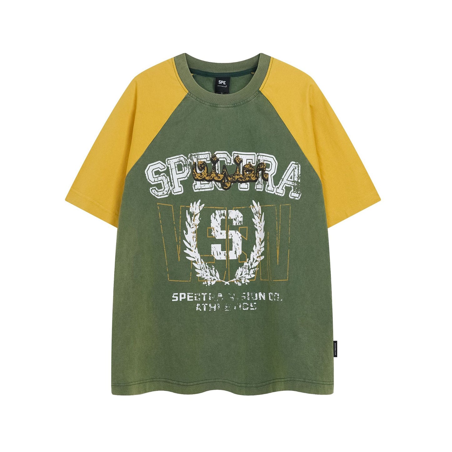 Hustle vintage summer vintage wash print short sleeve t-shirt