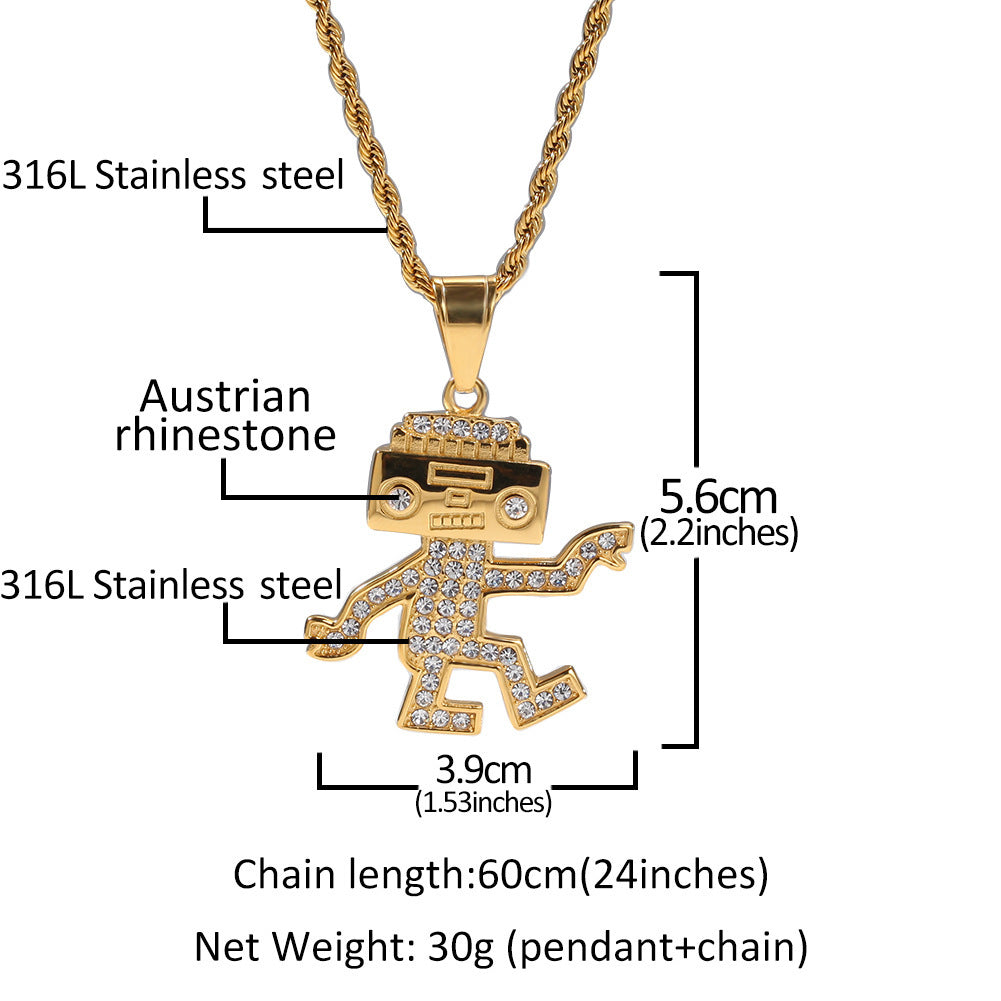 Jewelry Hip Hop Creative Necklace Jesus Pieces Royalty rapper Animal