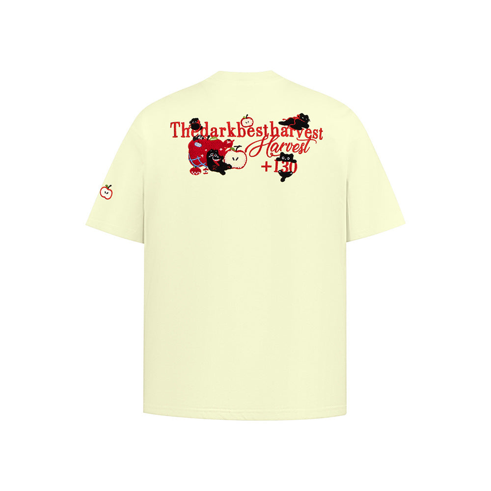 Nostalgia T Shirts Crew Neck Loose Short Sleeve T-Shirt
