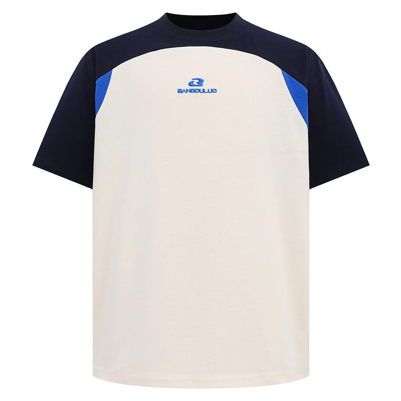 Racing oversized t shirt retro short sleeve t-shirt