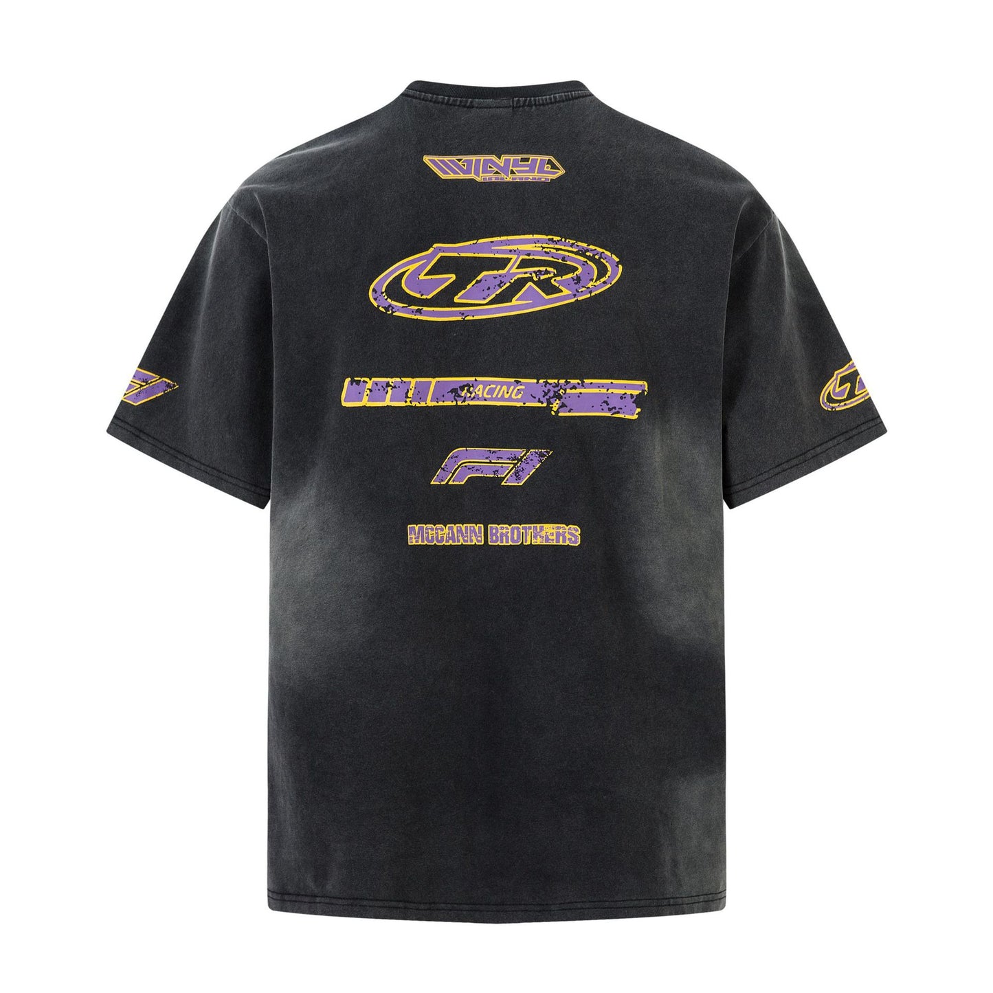 Unisex T-shirts Summer Washed Old Men's Short Sleeve T-Shirts