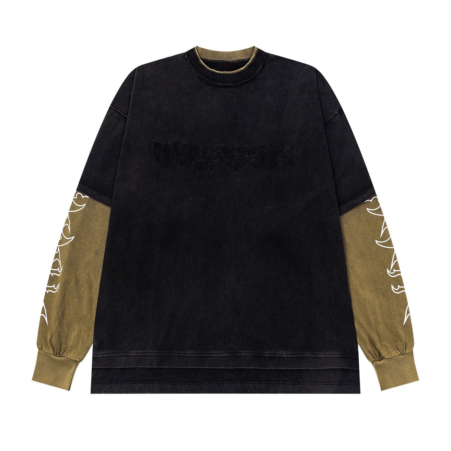 New York Hip Hop Style Vintage Loose Long Sleeve T-Shirt Top