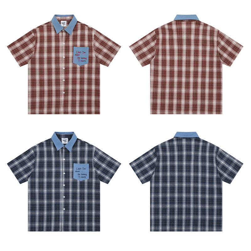 Hip Hop Shirts For Boys Vintage Short Sleeve Shirts