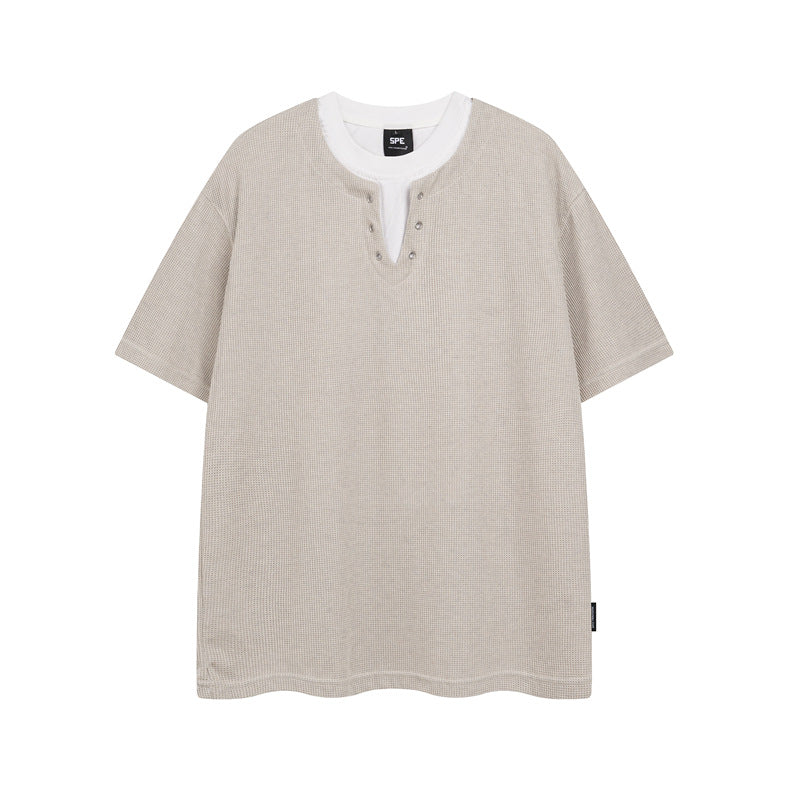 Y2K mens shirt crew neck