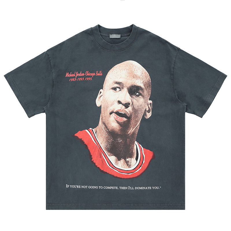 Vic Streetwear Summer Old Short Sleeve T-Shirt