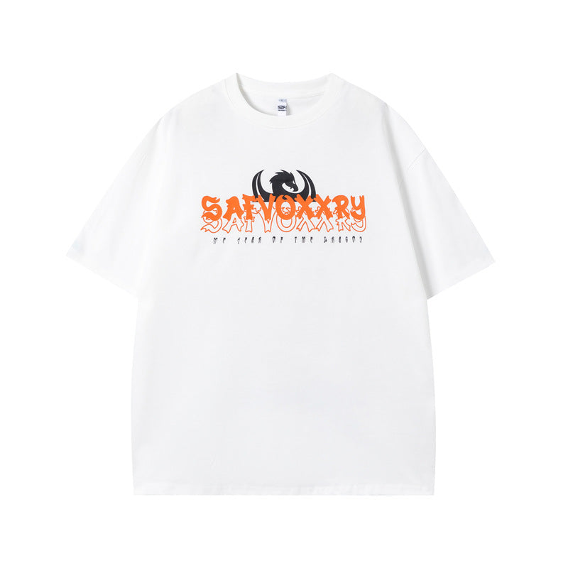 Vintage Tišö Rt Make Old Year of the Dragon Short Sleeve T-Shirt Summer Loose Top