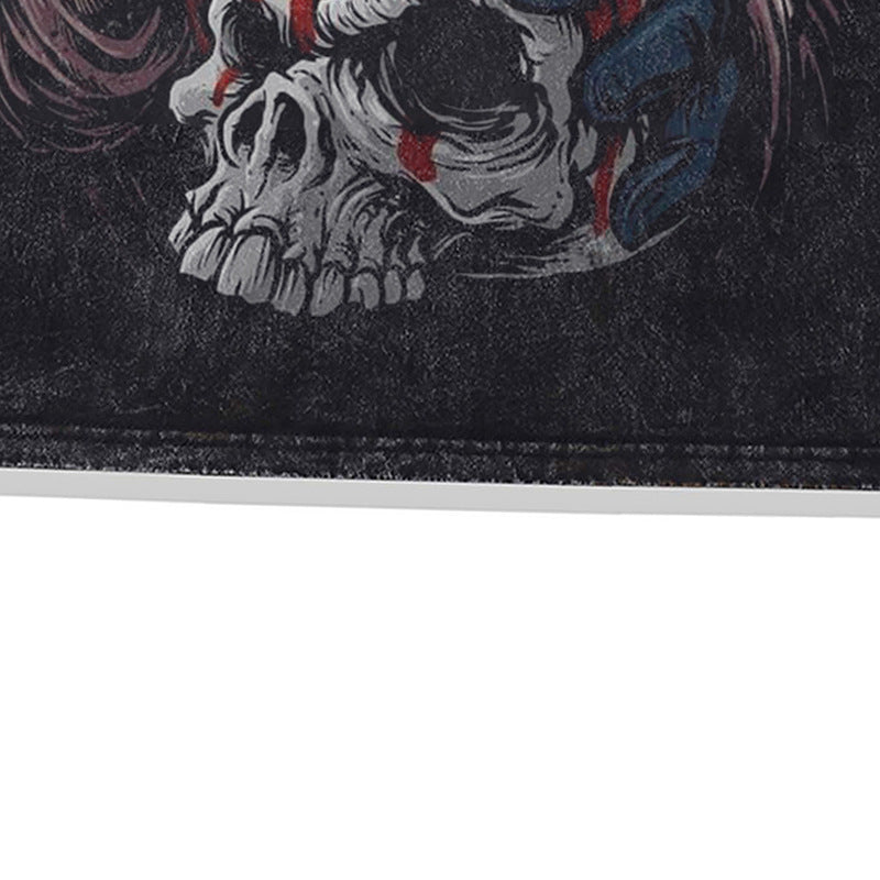 Nyc 1990 Shirt Vintage Skull Washed Old Short Sleeve T-Shirt