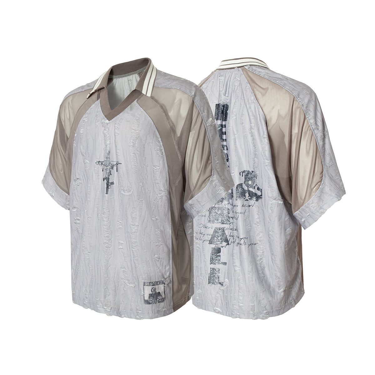 Hustle vintage summer lapel t-shirt polo shirt