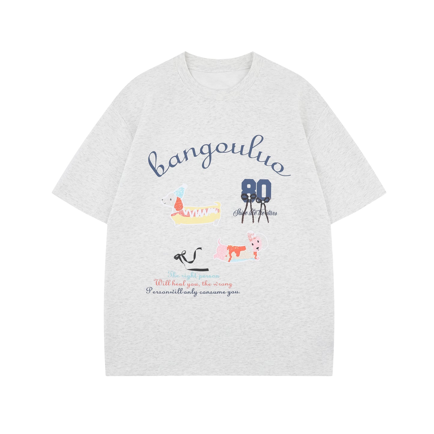 Unisex T-shirts Summer Vintage Cartoon Men's Loose Short Sleeve T-Shirt