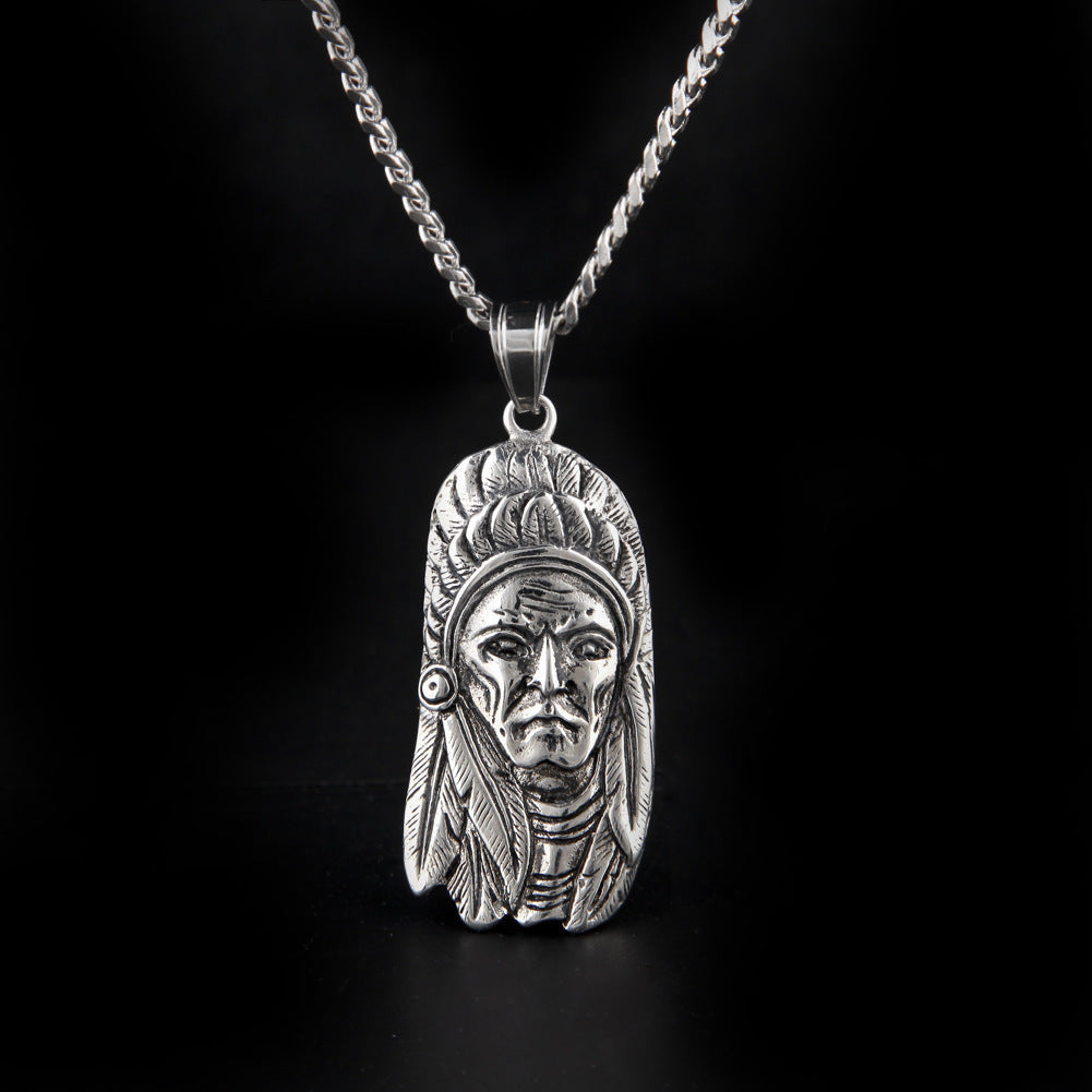 Jewelry Indian Chief Pendant