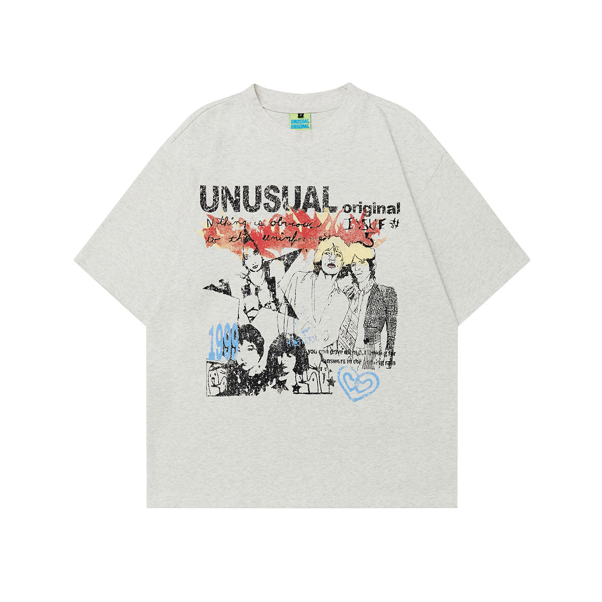 90s West Coast Hip Hop Fashion T Shirts Summer Vintage Old Figure Print Short Sleeve T-Shirts