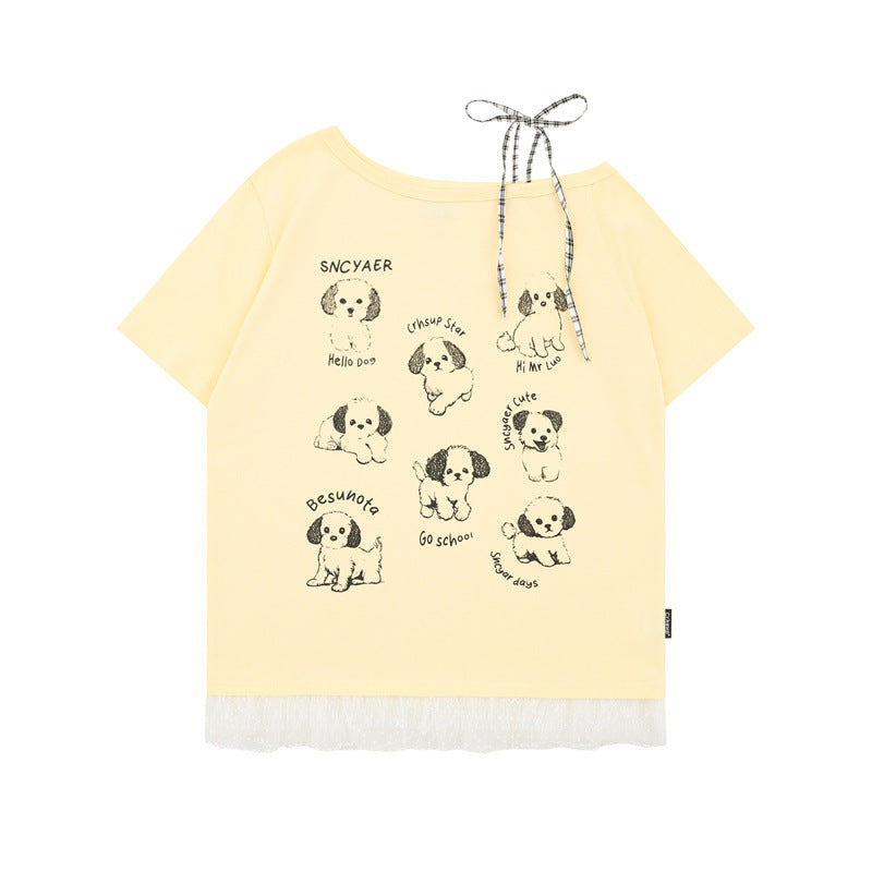 US drip outfits Summer Vintage Casual Loose Women Short Sleeve T-Shirts