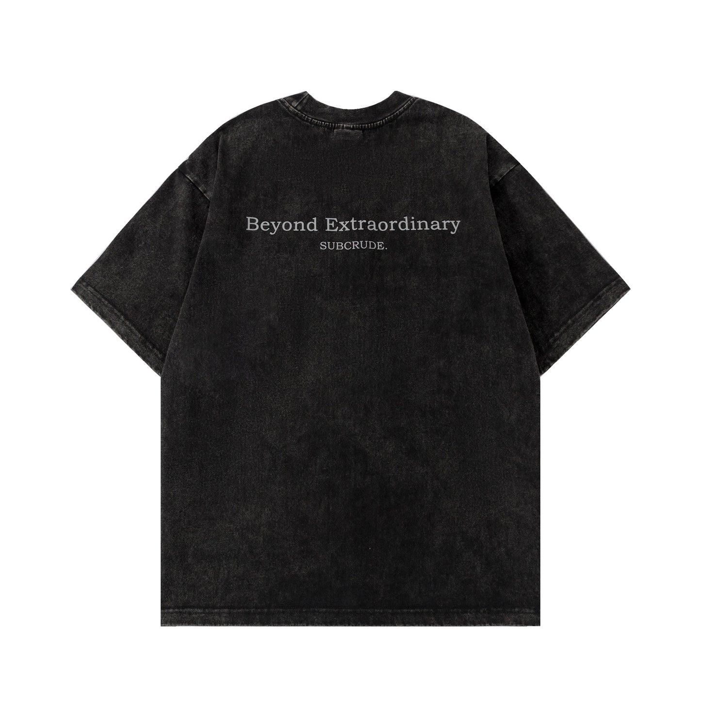 1990 Fashion T-Shirt Spring and Summer Washing Water Old Hand Printed Short Sleeve T-Shirt